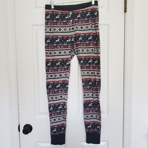 3for$25 old navy winter print leggings pants deer aztec mint red blue white
